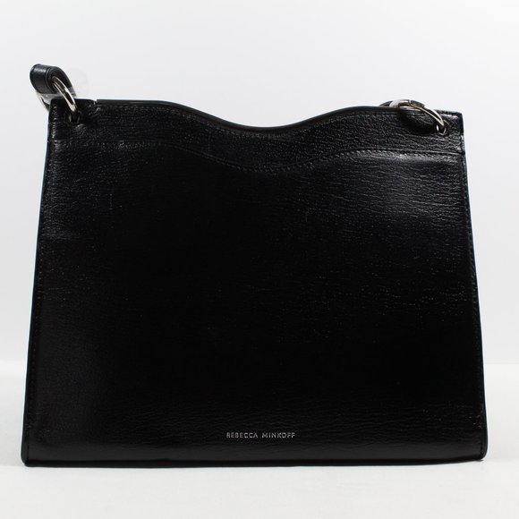 Rebecca Minkoff Dani Leather Shoulder Bag - Black - Picture 4 of 7